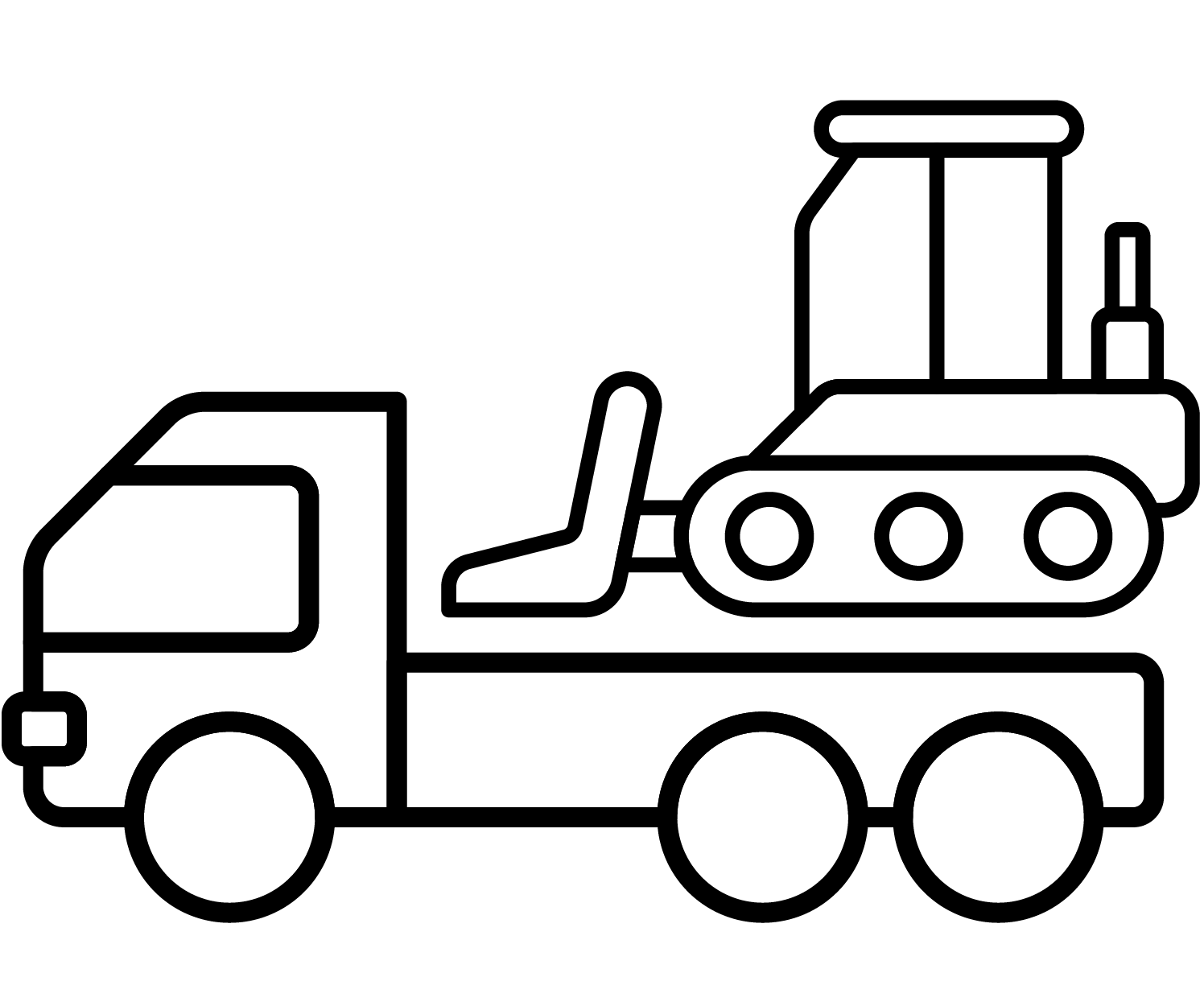 Baumaschinentransporte